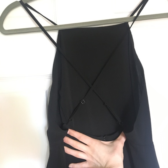 Silence + Noise Black Backless Fit and Flair Dress - Picture 2 of 3